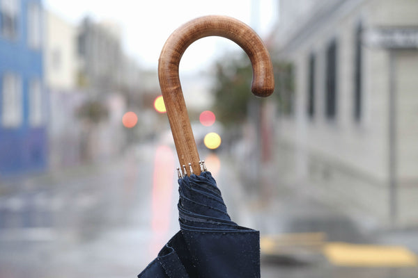 Solid Stick Umbrella in Scorched Maple